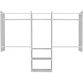 thumbnail image 1 of Easy Track 3 Shelf Deluxe Closet Storage Starter Organizer, Honey Blonde, 1 of 7