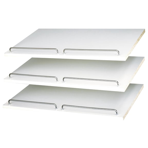 Easy Track 5/8 in. H X 24 in. W X 14 in. L Chrome Shoe Shelves