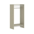 thumbnail image 1 of Easy Track 680099-CG 25-1/8" Wide Double Hanging Rod Closet Organizer System - Grey, 1 of 4