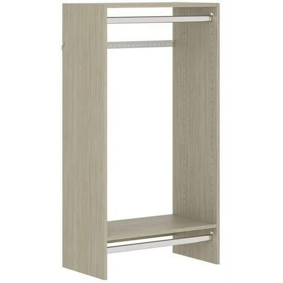 Easy Track 680099-CG Double Hang Kit for Closet Storage, Gray