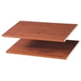 thumbnail image 1 of Easy Track Closet RS1423-CON 24" Cherry Shelves, 2 Count, 1 of 2