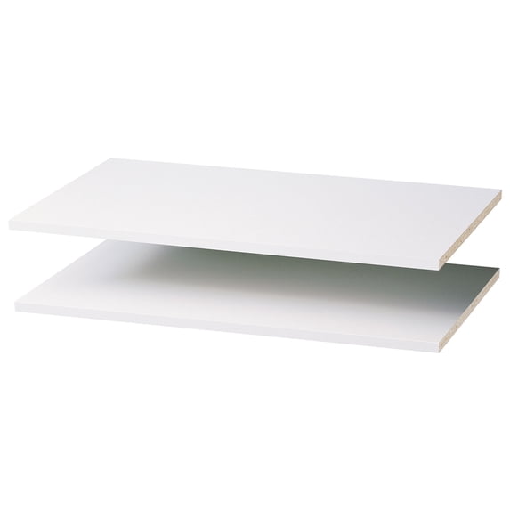 Easy Track Closet RS1436ON 35" White Shelves, 2 Count