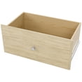 thumbnail image 1 of Easy Track Deluxe 12 Inch Wood Closet Shelf Storage Drawer, Honey Blonde, 1 of 2