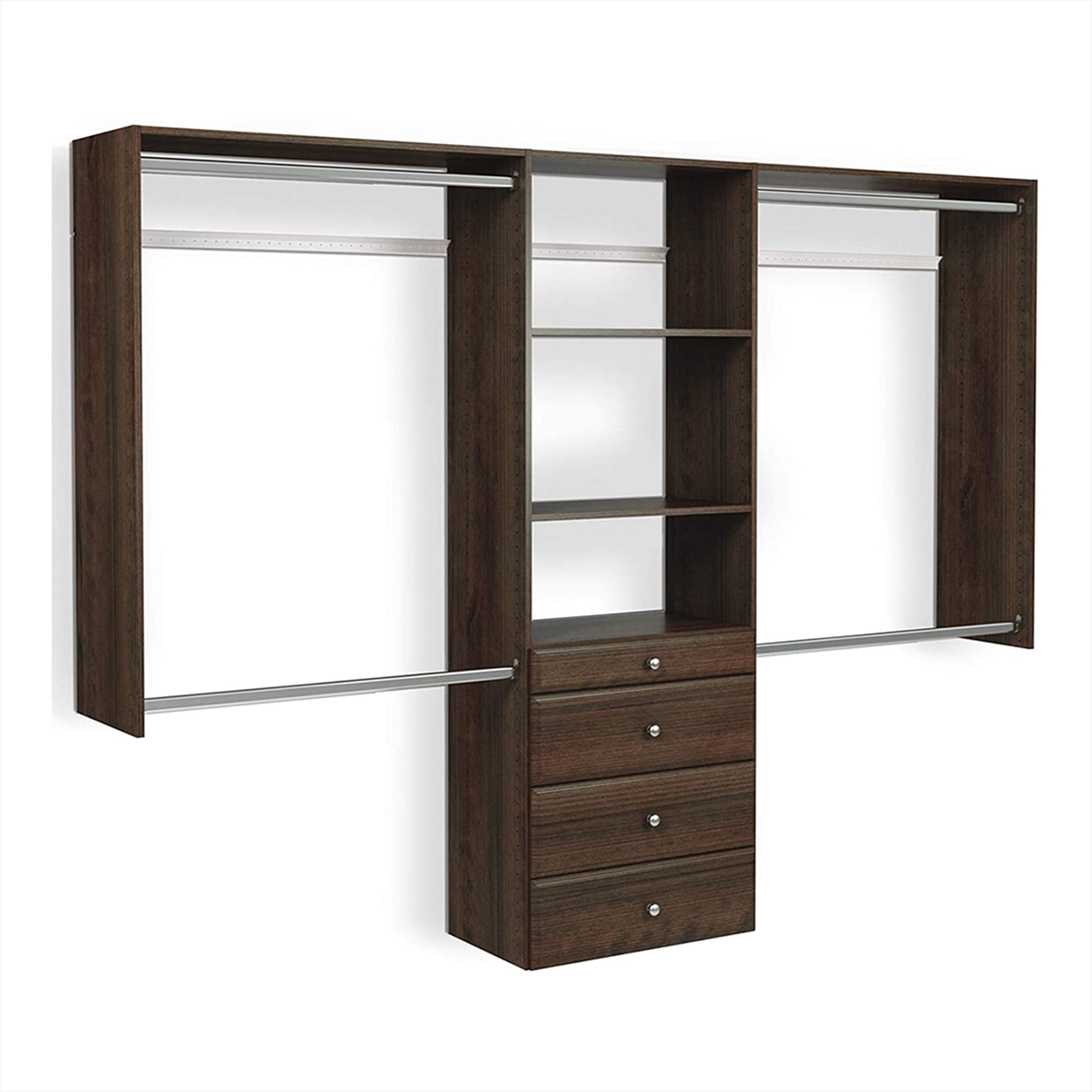 Easy Track Deluxe Tower Closet Storage Organizer with Shelves & Drawers