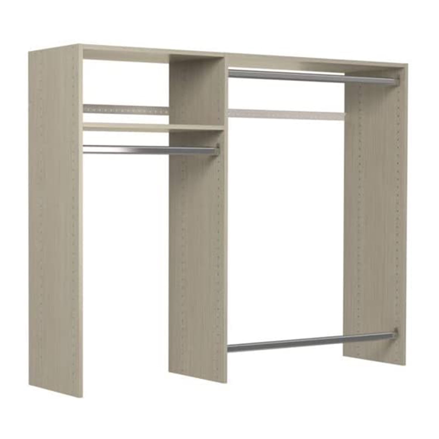 Track Hanging Set Easy Track Hanging Closet Kit Wardrobe Storage Organizer Rack ...
