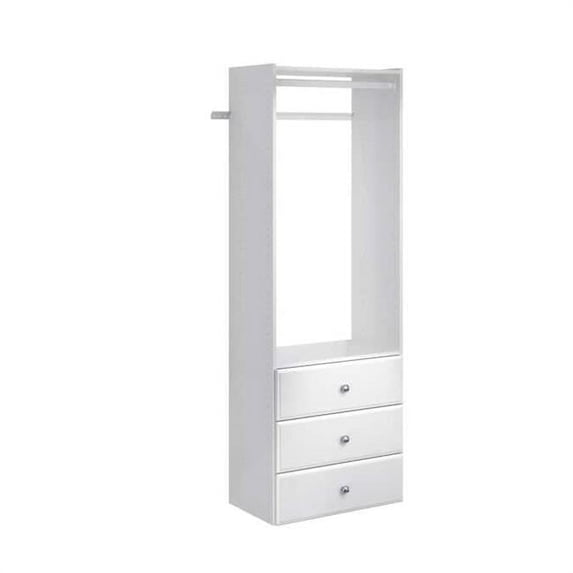 Easy Track PH32-WH Elite Tower Closet Kit - White, Wood