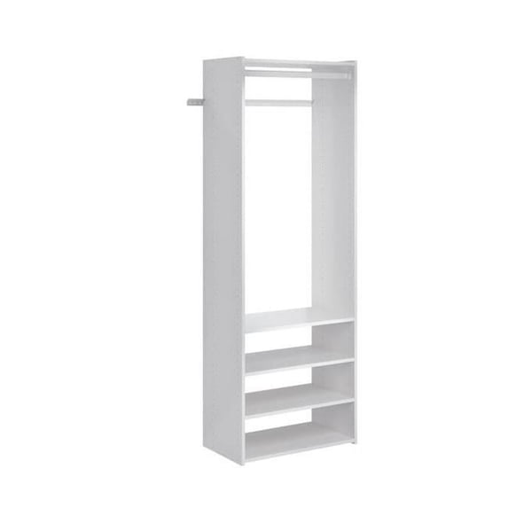 Easy Track PH34-WH Select Tower Closet Kit - White, Wood