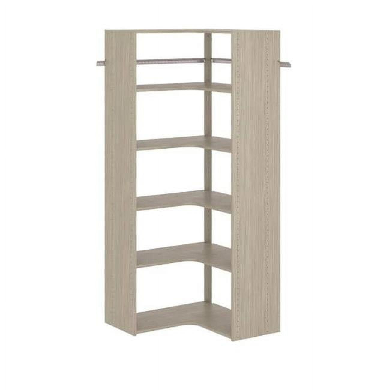 Easy Track PH42CG Corner Tower Closet Kit Grey, Wood