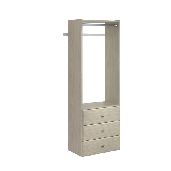 Easy Track PH32-CG 25-1/8" Wide Elite Closet Organizer System - Grey