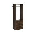 thumbnail image 1 of Easy Track PH32-TR 25-1/8" Wide Elite Closet Organizer System - Truffle, 1 of 7