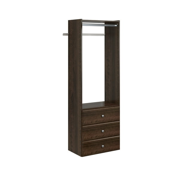 Easy Track Ph32 25-1/8" Wide Elite Closet Organizer System - Truffle
