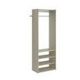thumbnail image 1 of Easy Track Ph34 25-1/8" Wide Closet Organizer System - Grey, 1 of 4