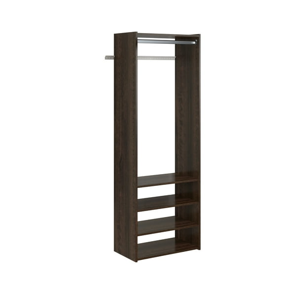 Easy Track Ph34 25-1/8" Wide Closet Organizer System - Truffle