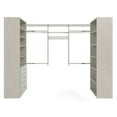thumbnail image 1 of Easy Track PH61-CG 48" X 96" X 48" U-Shape Walk-In Closet Organizer System - Grey, 1 of 6