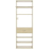 Easy Track Ph70 25" Wide Accessory Closet Organizer System Tower - Honey Blonde