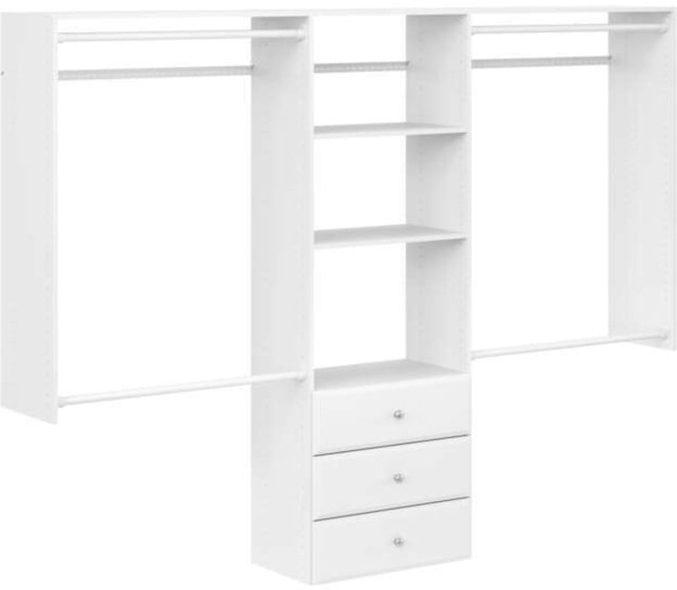 Easy Track PH80-WH 4' To 8' Deluxe Pro Closet - White