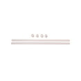thumbnail image 1 of Easy Track RR1036 35 Inch Wardrobe Closet Rods with End Caps, White (1 Pair), 1 of 2