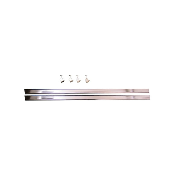 Easy Track RR1036-CH 35 Inch Wardrobe Closet Rods with End Caps, Chrome (1 Pair)