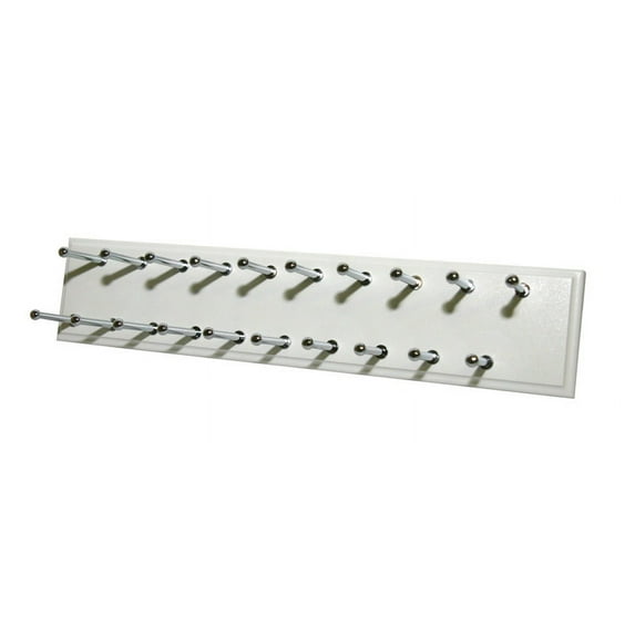 Easy Track Ra1200 Sliding Tie Rack - White