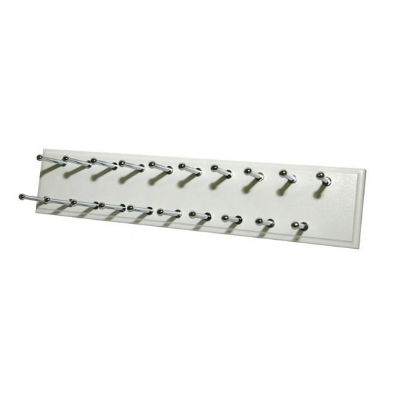 Easy Track Ra1200 Sliding Tie Rack - White