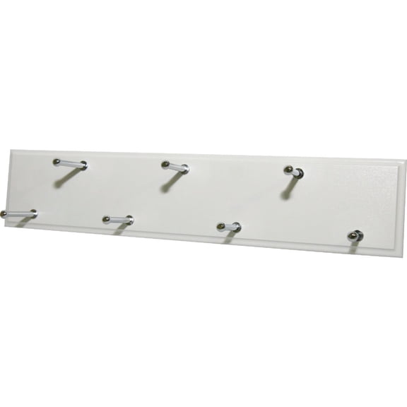 Great American Barstool Sliding Belt Rack Organizer - Foldable, Hardware Included - White — Standard Mounting Hardware, Drop-In Replacement