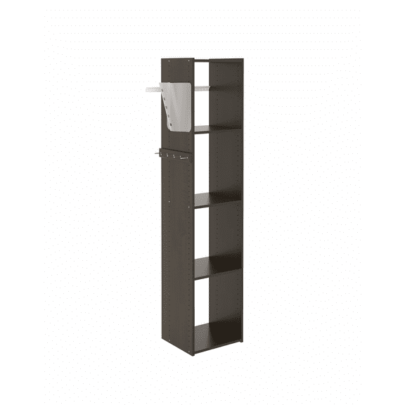 Easy Track Utility Closet Organizer Truffle