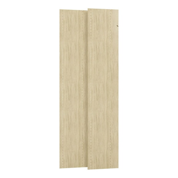 Easy Track Vertical 72 Inch Panels for Closet Organization, Honey (2 Pack)