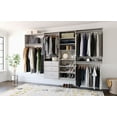 thumbnail image 1 of Easy Track Wood Laminate Dual Tower Closet Organizer, 1 of 6