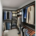 thumbnail image 1 of Easy Track Wood Laminate Ultimate Corner Closet Oranizer, 1 of 8