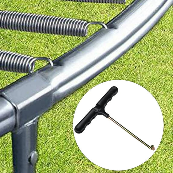 Easy Trampoline Spring Tool,Installation Tools Spring Pull Tooll for Jumping Bed Trampoline Bungee,Solve Hard Trampoline Setup, Plastic Grip Hook for Maximum Leverage and Safe Removal,Black