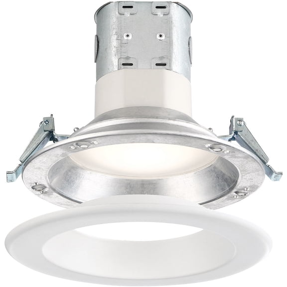 Easy-Up 6 in 2700K Remodel White Magnetic Integrated LED Recessed Kit, EV608947WH27