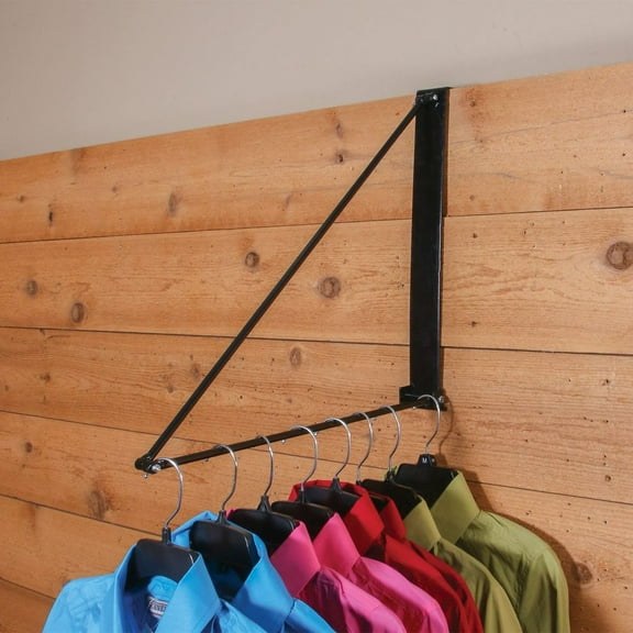 Easy-Up Collapsible Clothing Hanger | Space-Saving Design | 2" Stall Walls