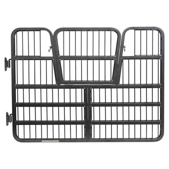 Easy-Up Titan Horse Stall Gates | Gate with Drop Down Yoke - 48" Wide | Color Gray Armor