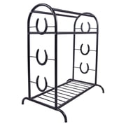 Easy-Up Horseshoe Trophy Saddle Stand | Metal Rack for Storage | Easy Assembly