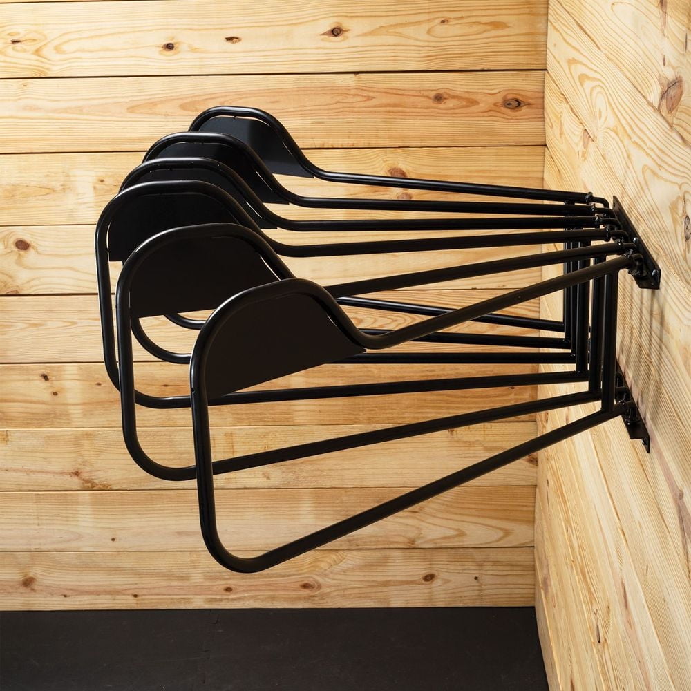 Easy-Up Mounted Blanket Pad Rack | Ideal for Narrow Spaces | Holds 6 ...