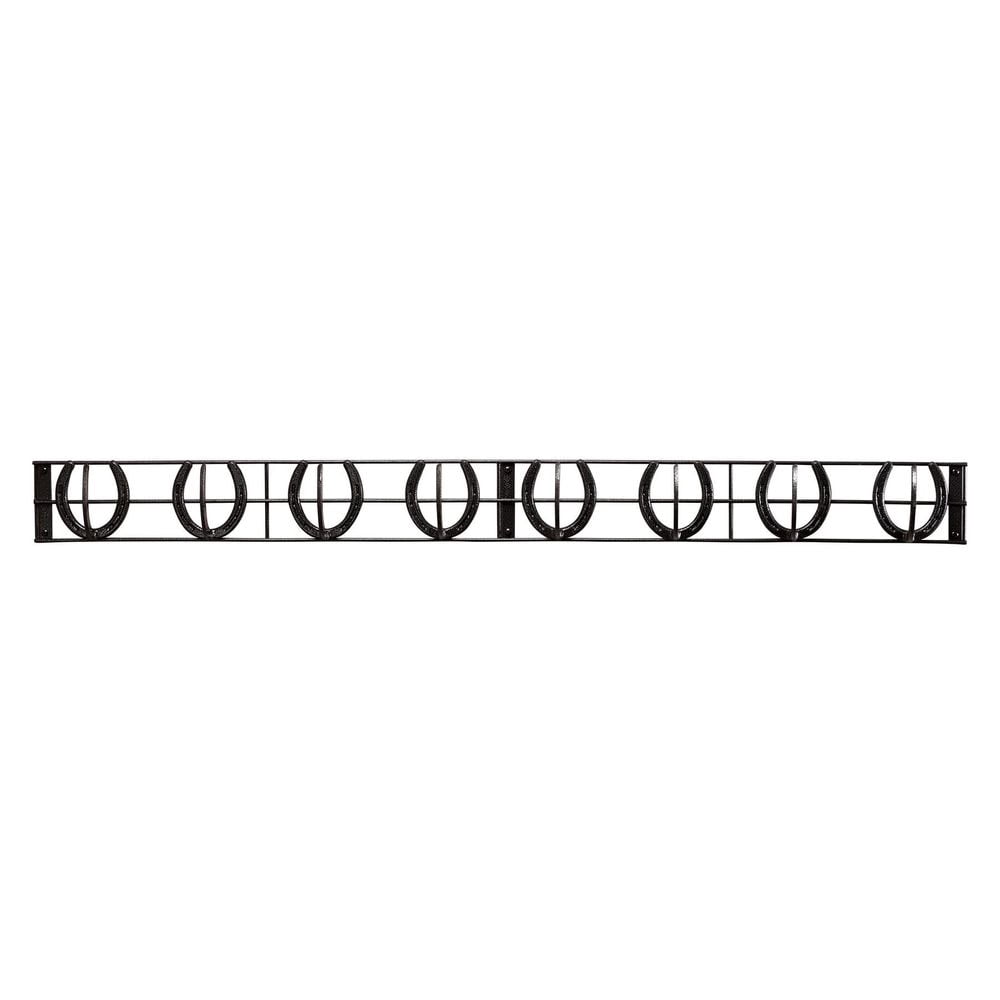 Easy-Up Pro Mountable Horseshoe 8 Hook Rack | Durable Horseshoe Design