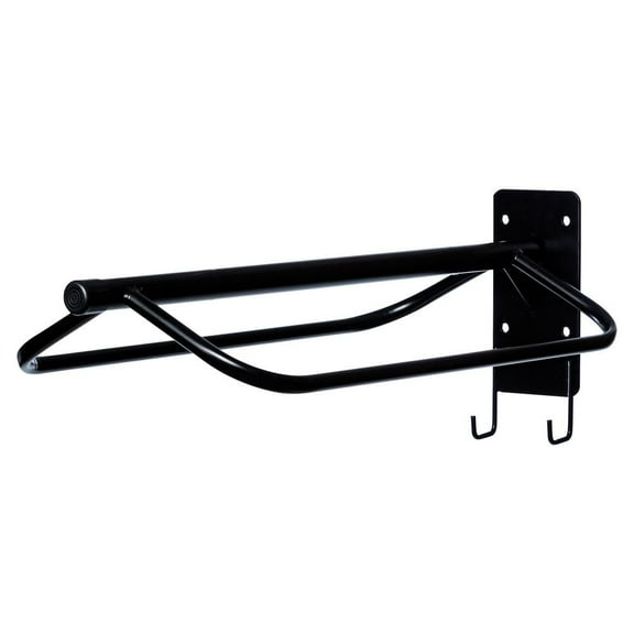 Easy-Up Saddle Rack with Tack Hooks | Fits English and Western Saddles | Black