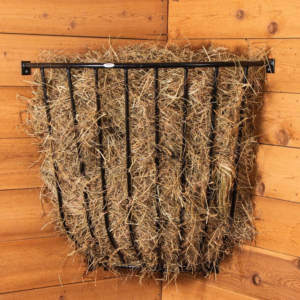 Easy-Up Safety Corner Slow Feeding Horse Hay Rack | Holds 3 Flakes ...