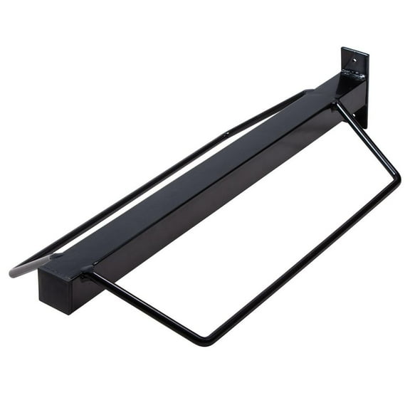 Easy-Up Single Mount Saddle Rack | Universal Design | Durable Storage | Black