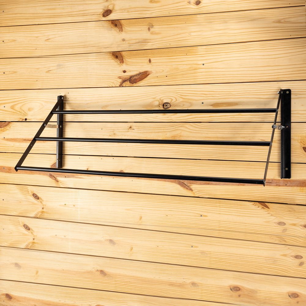 Chain Blanket Rack Easy-Up Tiered Mountable Collapsible Blanket/Pad Rack | Keeps Tack ...