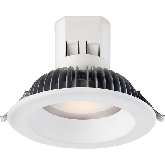 Easy Up with Magnetic Trim 6 in White Integrated LED Recessed Kit, EV608941WH27