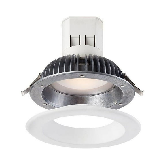Easy Up with Magnetic Trim 6 in White Integrated LED Recessed Kit, EV608941WH30