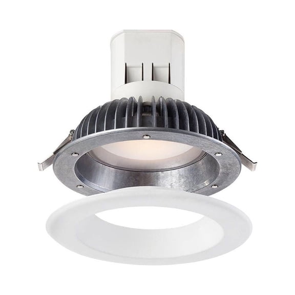 Easy Up with Magnetic Trim 6 in White Integrated LED Recessed Kit, EV608941WH30