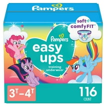Easy Ups Girls' My Little Pony Disposable Training Underwear - 3T-4T - 116ct