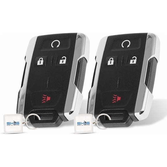 Easy to Use 2 Key Fob Replacement Compatible for Chevy Sierra 1500 2500 HD 3500 HD 2014 2015 2016 2017 2018 2019 2020 Chevrolet Colorado Canyon 2015-2021 Car Keyless Entry Remote Start