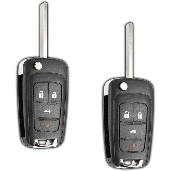 Easy to Use 2X Key Fob for 2010 2011 2012 2013 2014 2015 2016 2017 2018 2019 Terrain Chevrolet Camaro Impala Malibu Buick Encore Regal Remote, 4-Button OHT01060512, Programming Guide Included
