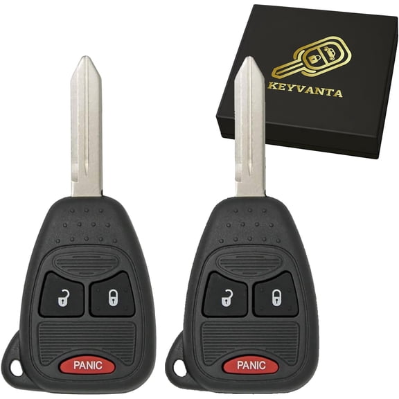 2pcs 315MHz Replacement Keyless Entry Remote Car Key Fob for Avenger 2008-2013 for Jeep Liberty 2008-2012 for Chrysler PT Cruiser 2006-2010 4 Button with Door Key