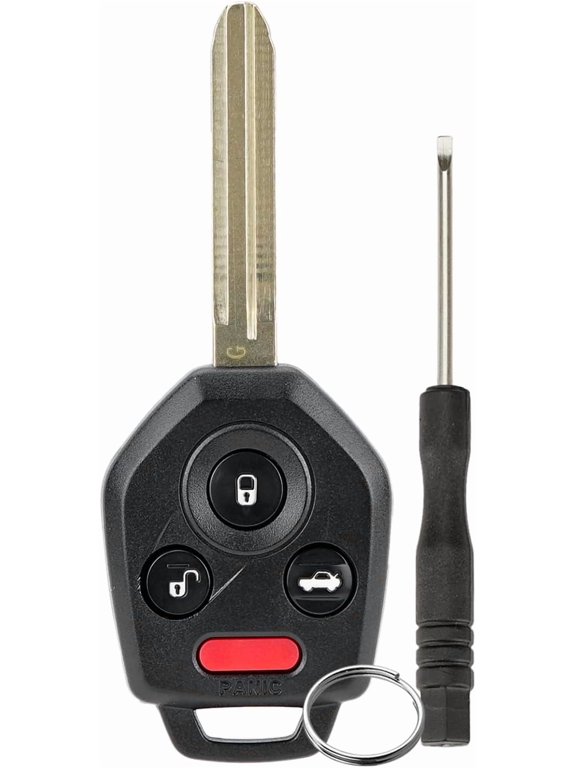 315MHZ Remote Key Fob for Subaru 4-Button Remote Control CWTWB1U811 with Matching Code and Key Ring and Screwdriver (4 Button ID G Chip)