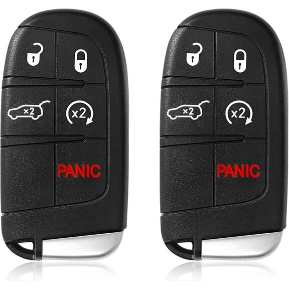 Easy to Use Car Key Fob Remote Keyless Entry Control M3N-40821302 433MHz 5 Button Replacement for 2017-2021 Jeep Compass - 2 Pack