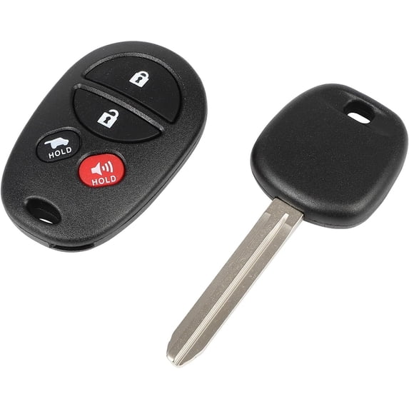 Key Fob Keyless Entry 2009-2013 for Toyota for Highlander 2.7L, 2008-2010 for Toyota for Highlander 3.3L, 2010-2012 for Toyota for Sequoia 4.6L GQ43VT20T (1 PCS) 4 buttons